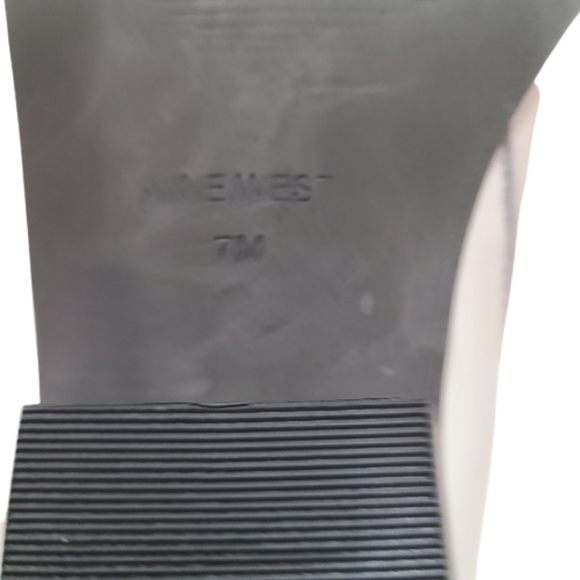 Nine West Danzy Chelsea Ankle Boots Women's Size 7 White Leather - Picture 5 of 16